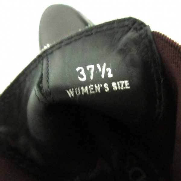 トッズ TOD'S ショートブーツ 37 1⁄2 - レザー ボルドー レディース