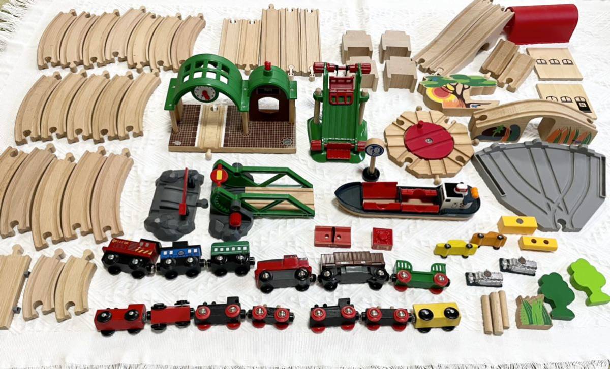 木製玩具 BRIO ブリオ 転車台 駅 橋 船 貨車 IKEA 大量 まとめ売り 