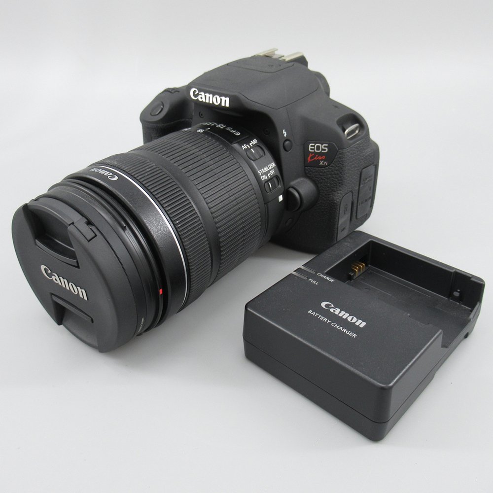 1円 Canon EOS kiss X7i ZOOM LENS EF-S 18-55mm 1:3.5-5.6 IS STM