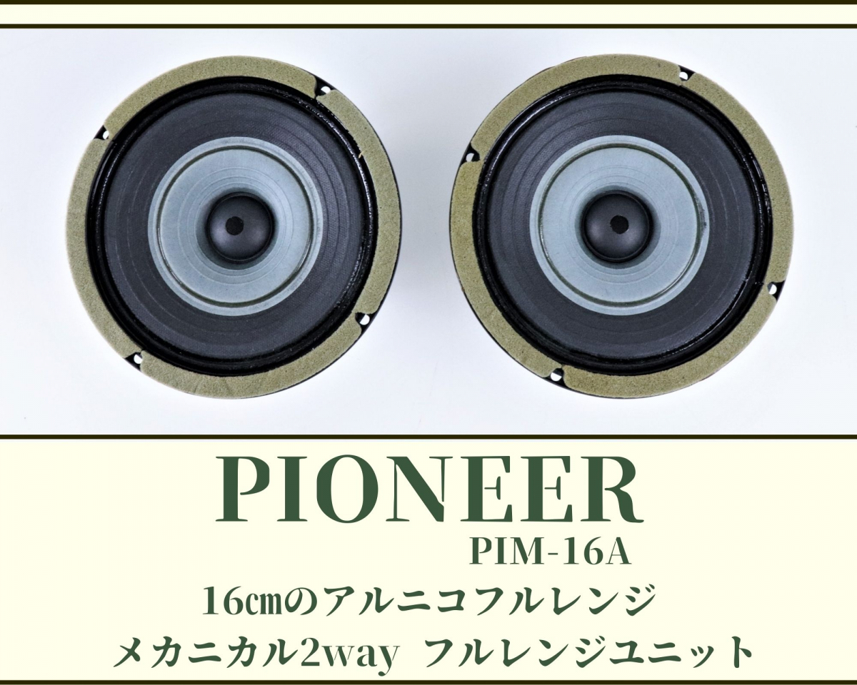 Pioneer パイオニア 2wayスピーカーユニット PAX-20G ペア 動作品