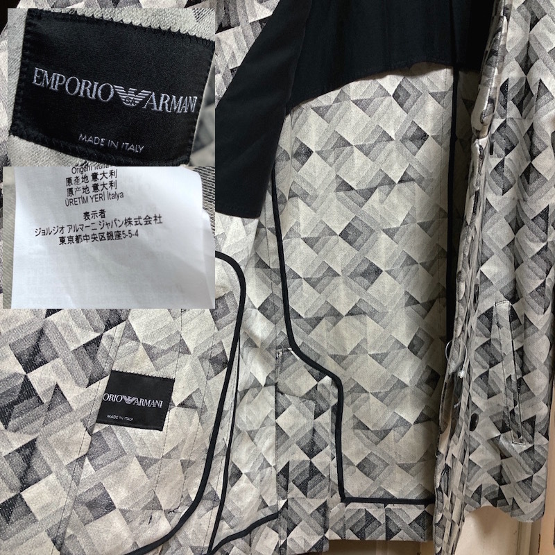 9Z220726K 未使用 EMPORIO ARMANI エンポリオ アルマーニ メンズ 秋