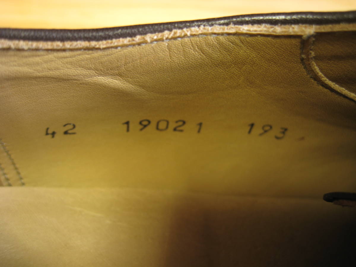 お得，高品質 良品★ Cordwainer ウイングチップ レザーシューズ 42 ブラウン メンズ 27 茶 スペイン グッドイヤーウェルト コードウェイナー ビジネス
