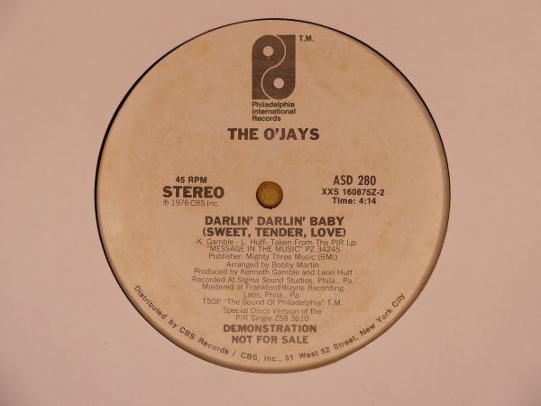 Darlin' Baby The O'Jays - (Sweet, Love) Tender, – ⁄ Tender O'JAYS