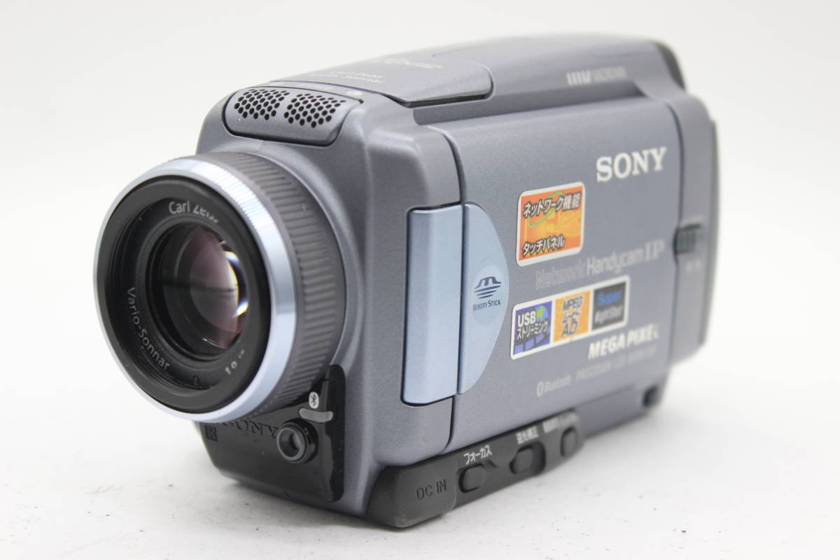 良品 ソニー Sony Network Handycam IP DCRIP55 120x Carl Zeiss VarioSonnar 3.737mm F1.8 バッテリー付き ビデオ