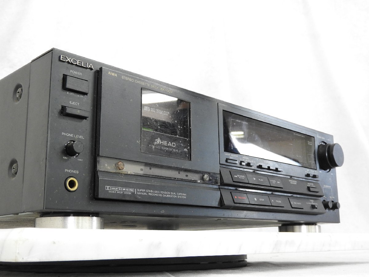 AIWA アイワ カセットデッキ EXCELIA XK-007 ジャンク AIWA EXCELIA