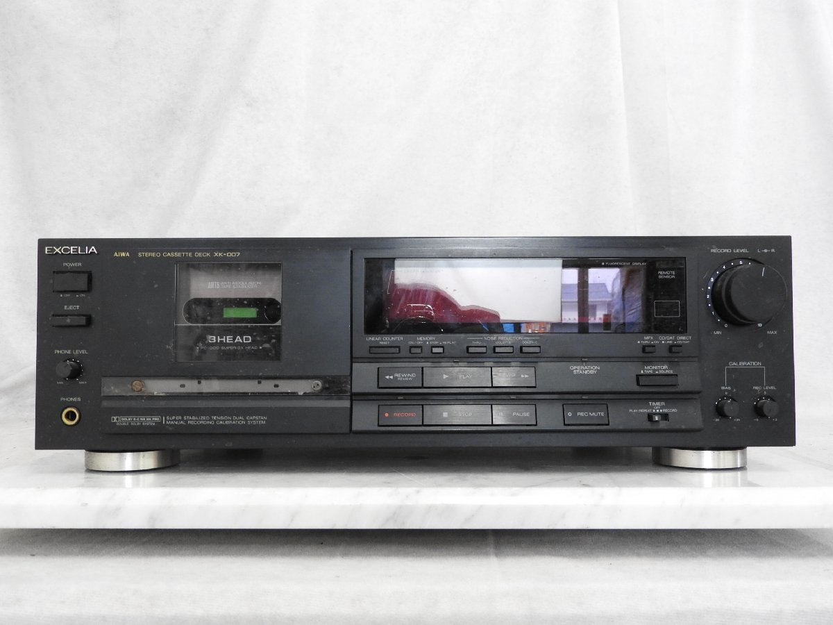 AIWA アイワ カセットデッキ EXCELIA XK-007 ジャンク AIWA アイワ カセットデッキ EXCELIA XK-007 ジャンク AIWA EXCELIA