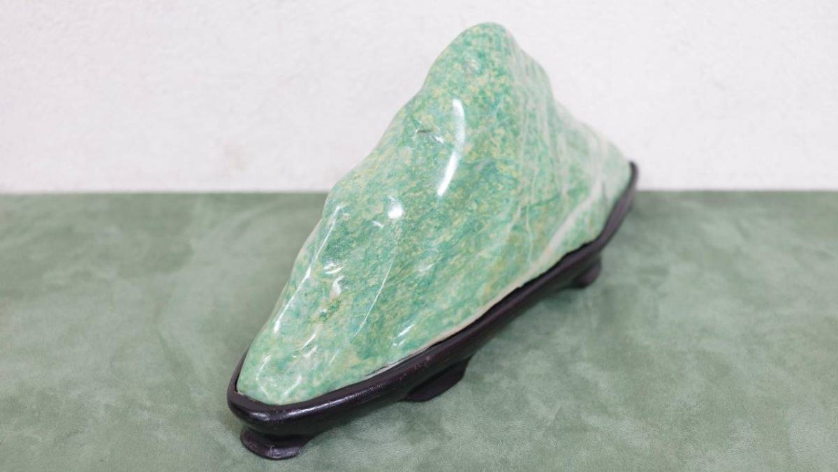 43 鑑賞石 糸魚川 翡翠 原石 岩石 飾石 天然石 梅花石 水石 盆石 置物 