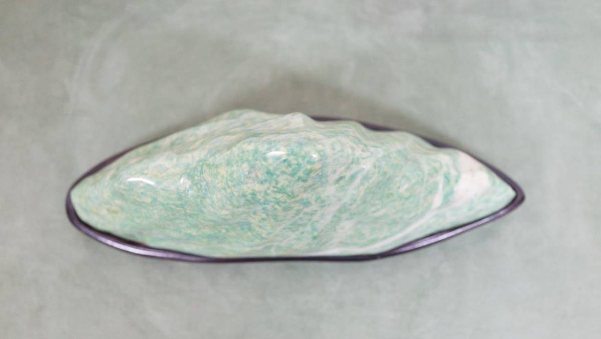 43 鑑賞石 糸魚川 翡翠 原石 岩石 飾石 天然石 梅花石 水石 盆石 置物 