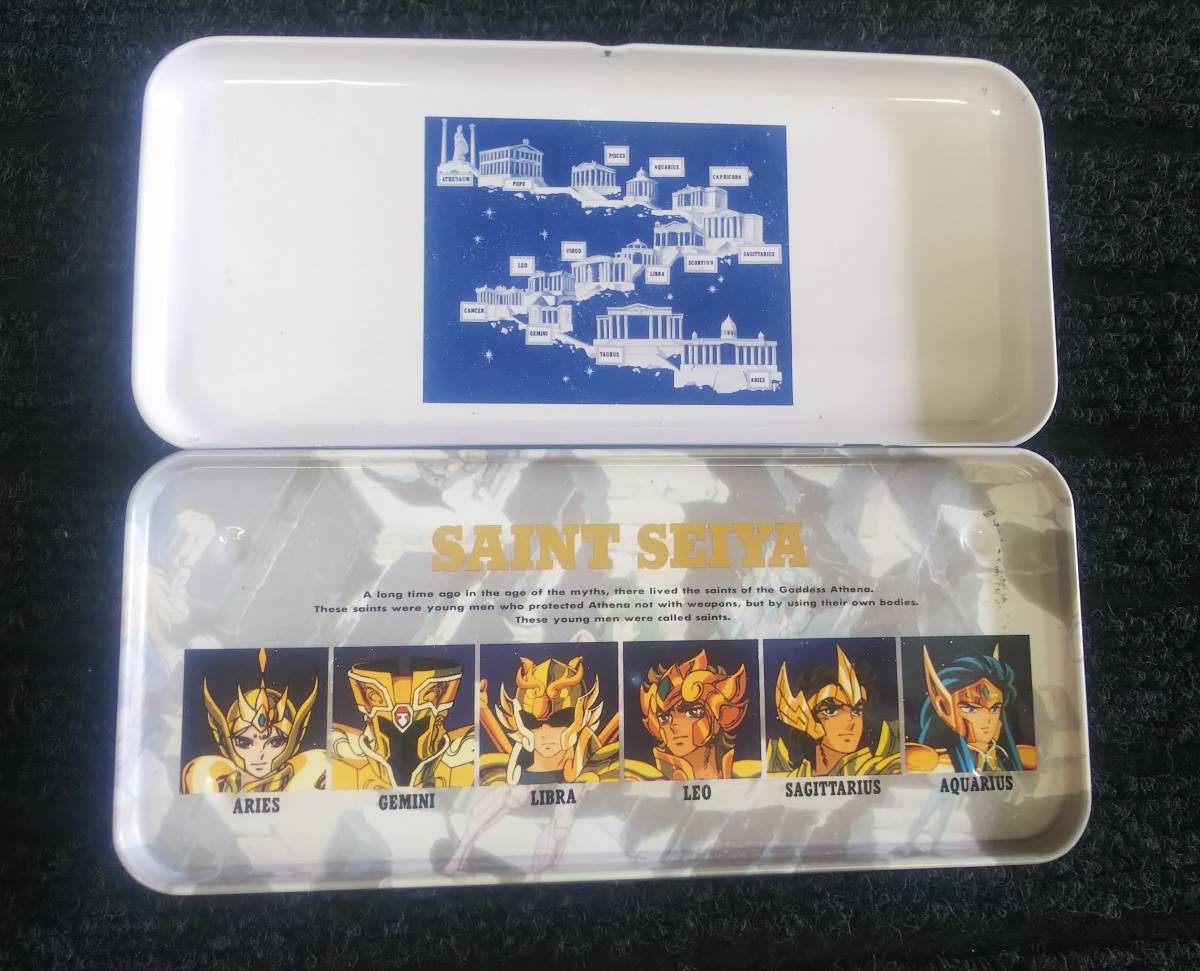 b982 聖闘士星矢 ペンケース 筆箱 キャラクター カンペン 80年代アニメ