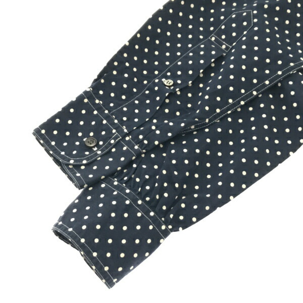 コムデギャルソンコムデギャルソン 丸襟AD2009ドッド柄シアーブラウス