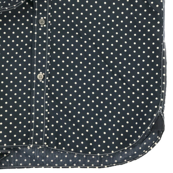 コムデギャルソンコムデギャルソン 丸襟AD2009ドッド柄シアーブラウス