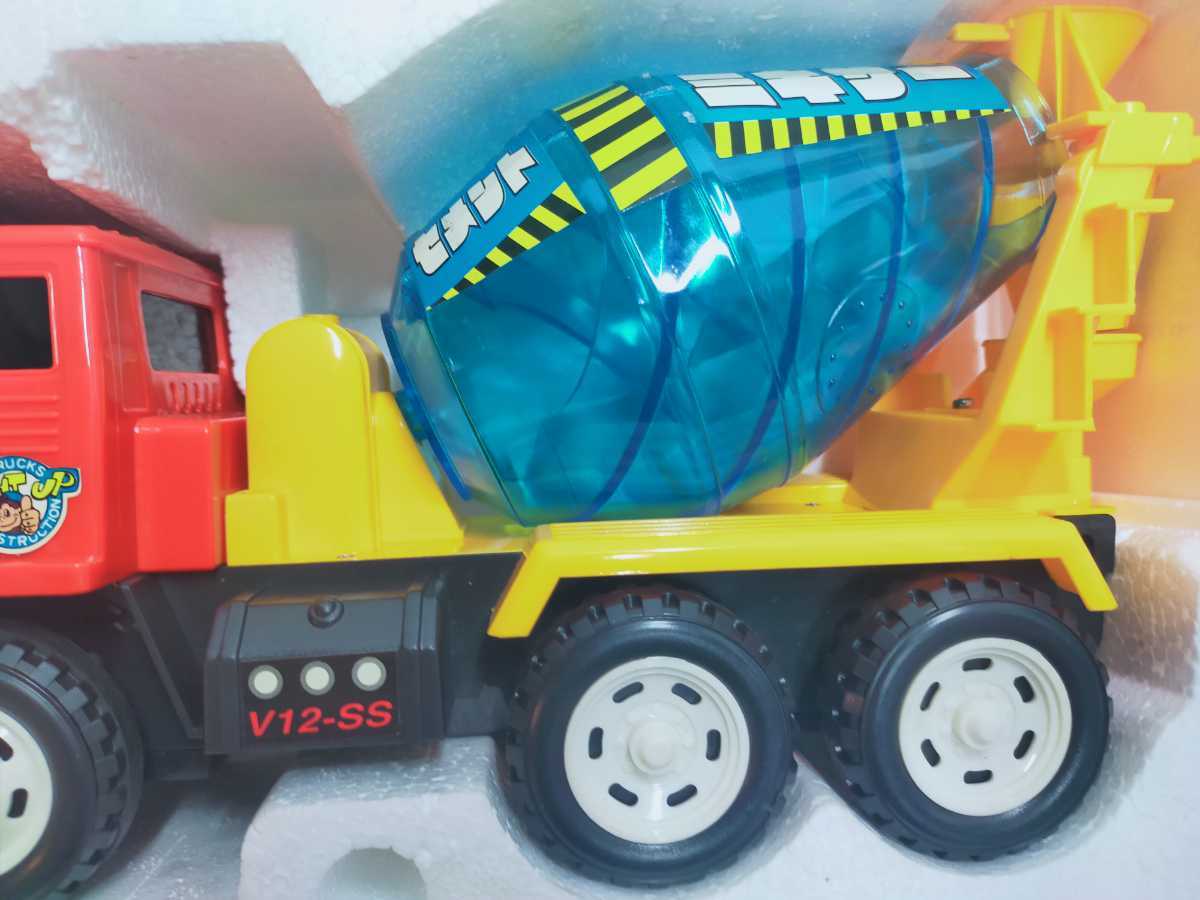 セメントミキサー車 可動 電動ライトアップ 回転トイコー 当時物 昭和