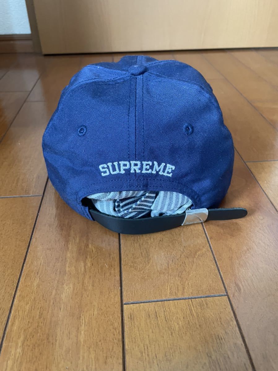 Supreme 18AW Cordura S Logo 6-Panel ネイビー キャップ PANEL