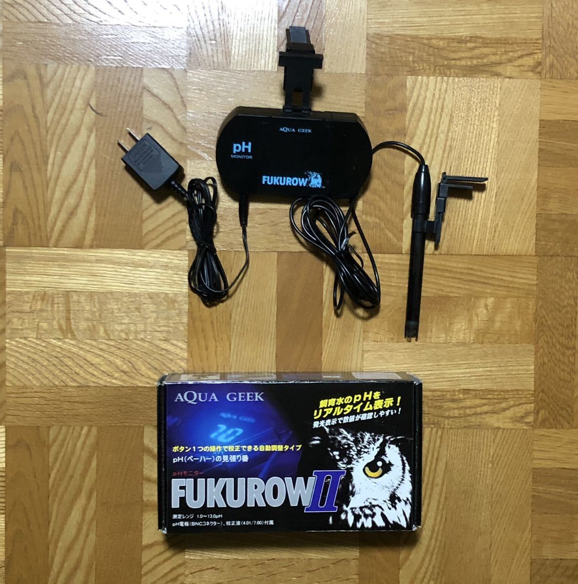 1円スタート】1年使用 pHモニター AQUA GEEK FUKUROWⅡ ギーク 入札は1個
