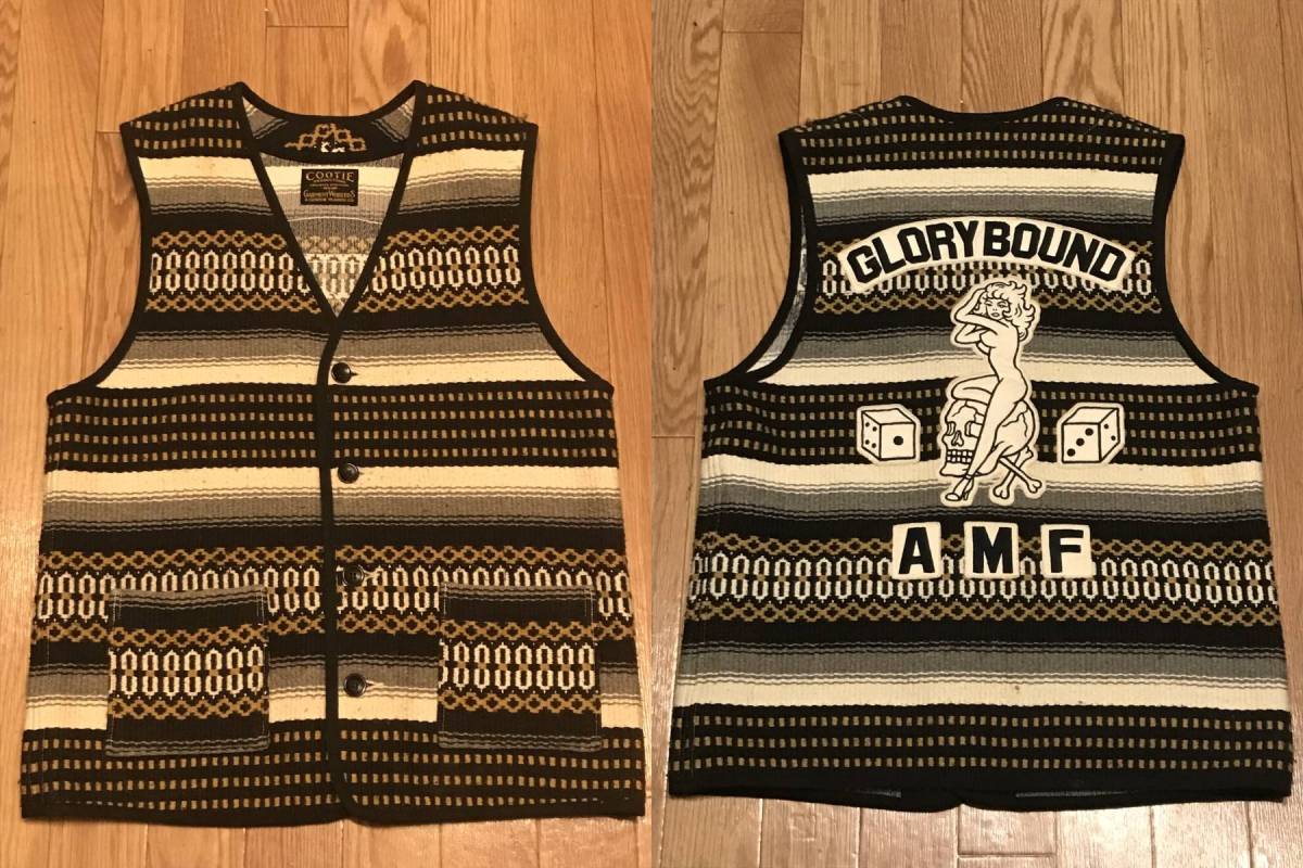 COOTIE クーティー ジャガード 総柄 メキシカン ベスト Saguaro Vest 