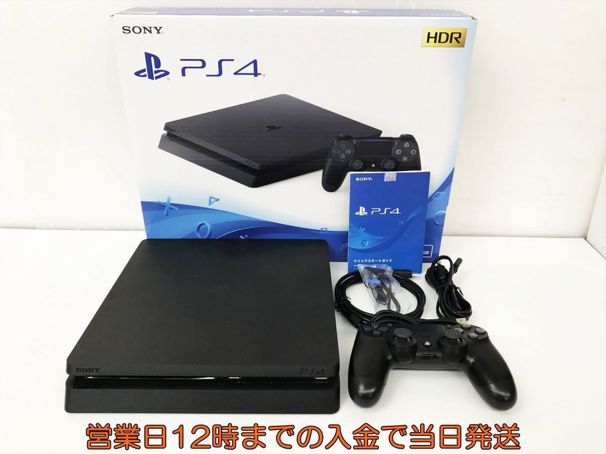 【1円】PS4 本体 セット 500GB ブラック SONY PlayStation4 CUH-2200A 動作確認済 箱 コントローラー DC06-761jy/G4
