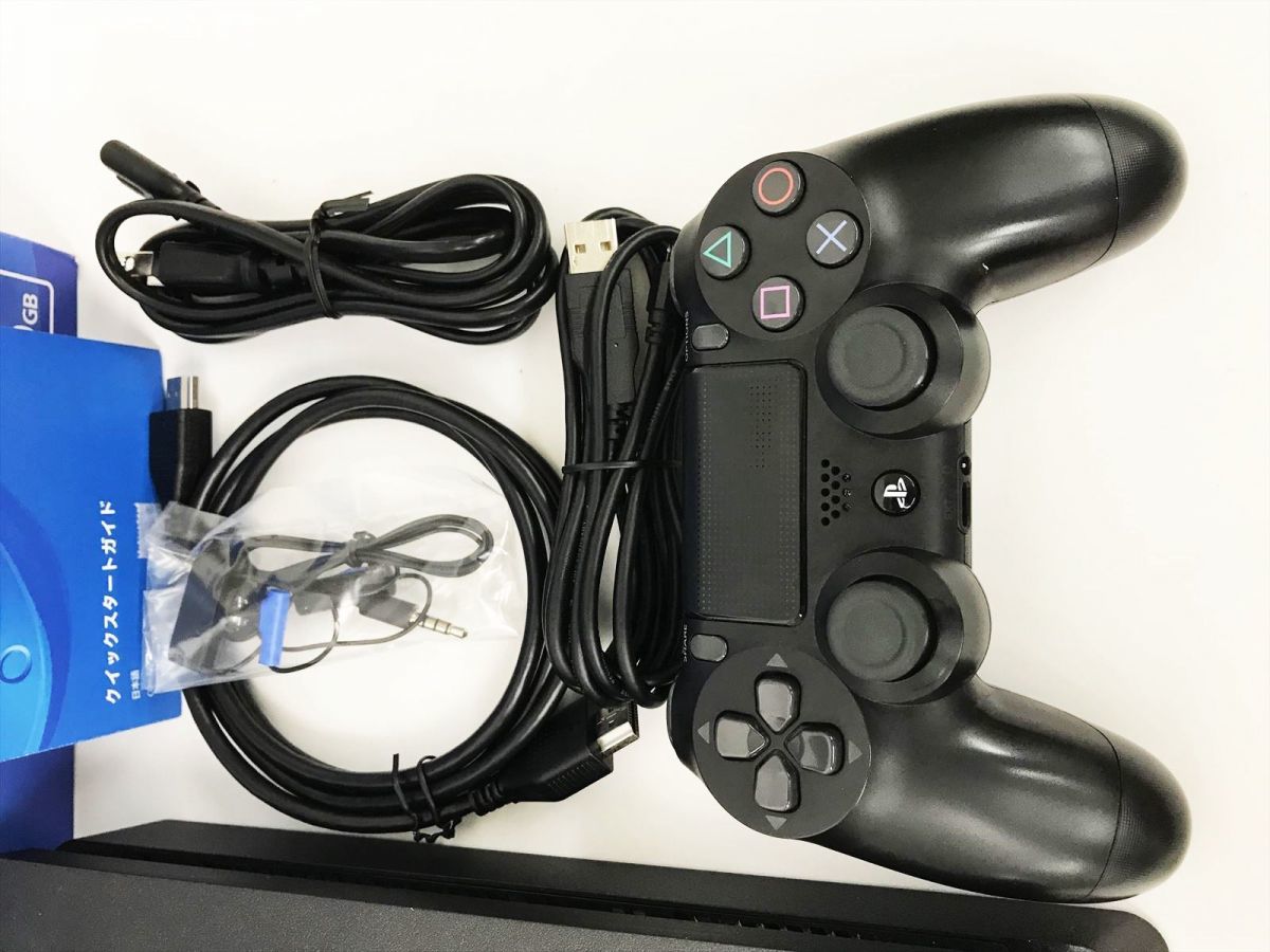 【1円】PS4 本体 セット 500GB ブラック SONY PlayStation4 CUH-2200A 動作確認済 箱 コントローラー DC06-761jy/G4