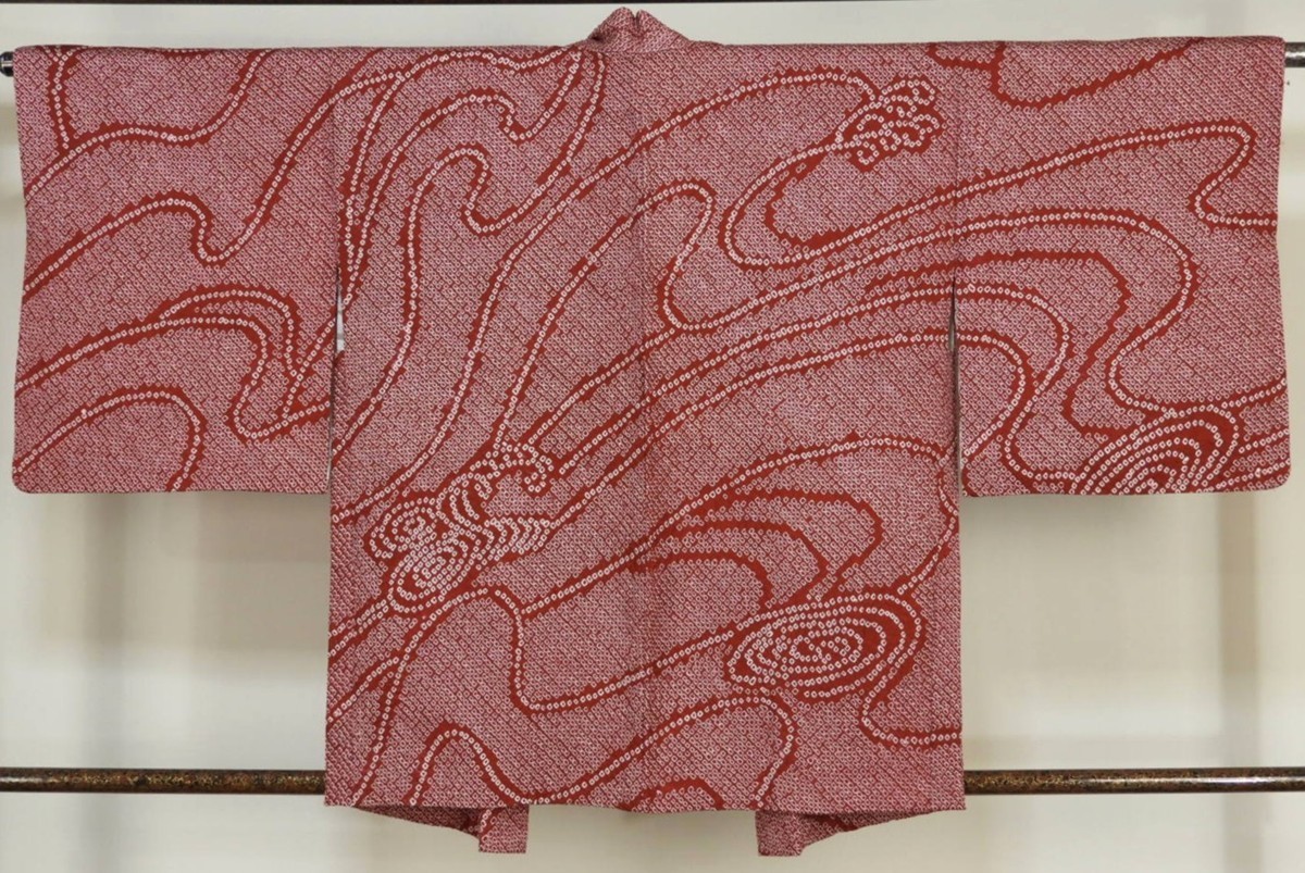 H94 正絹 総絞り 羽織 流水模様 【美品】 身丈77cm | OSIR.OLSZTYN.PL