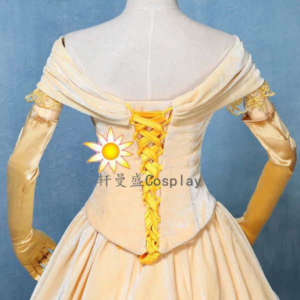 xd042ディズニー 美女と野獣 ベル Belle プリンセス ワンピース ドレス