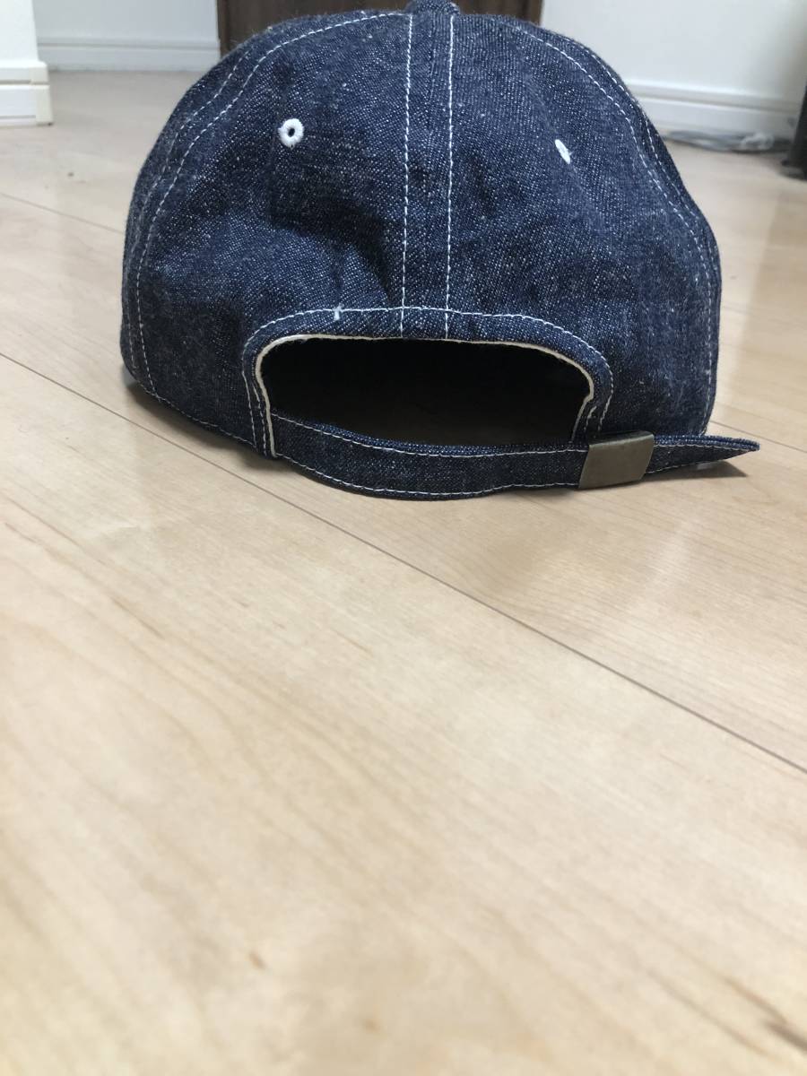 帽子 メンズ キャスケット ワイヤー入り ストラップバック XL The Skilled Workers (スキルドワーカーズ) 11オンス ワーカーズ セルビッチネップデニム フラットバイザー ベースボールキャップ