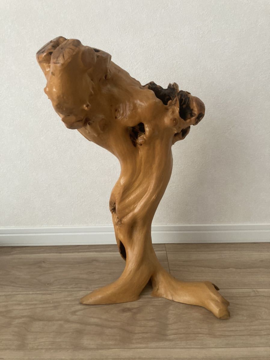 インド アンティーク 木 置物 骨董 白檀 象 木彫り 骨董 木像 木製