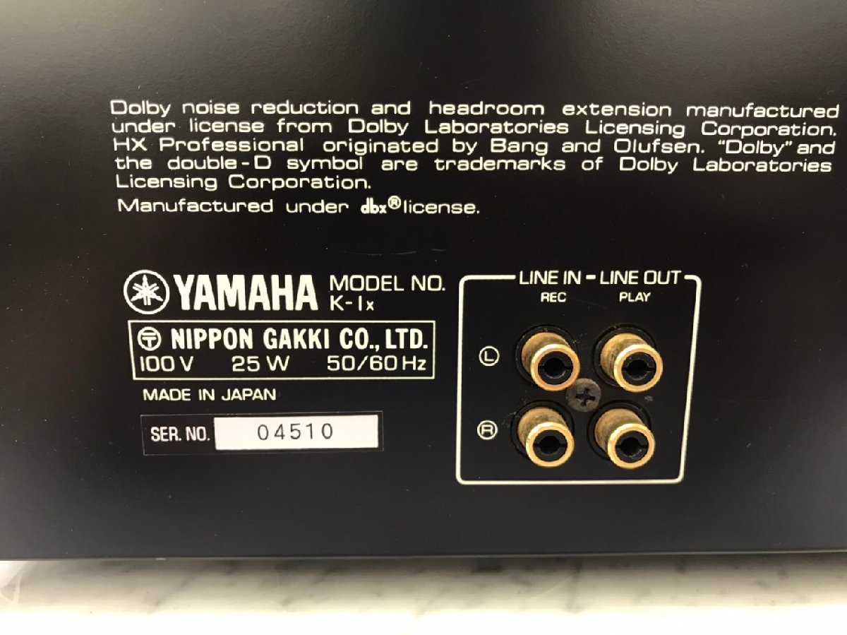YAMAHA ヤマハ - | K-1xの仕様 修理ミスの修理 □t1766　ジャンク★YAMAHA　ヤマハ　K-1X　ステレオカセットデッキ