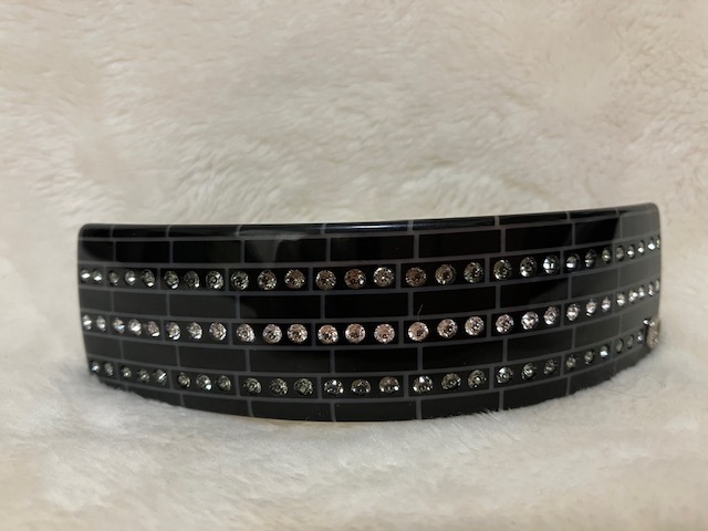 フランス、ヘアアクセブランド ALEXANDRE DE PARIS　バレッタ　スワロフスキー♪