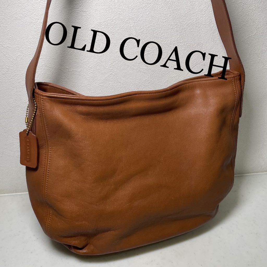 希少◇OLDCOACH オールドコーチ ショルダーバッグ レザー ブラウン 大 