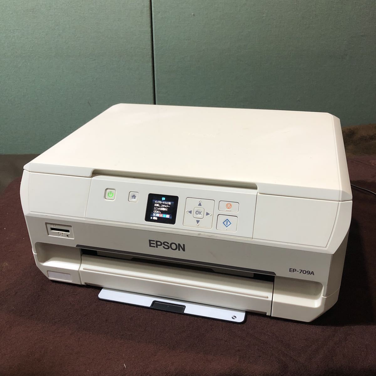 【全国無料，人気】 EPSON エプソン カラリオ EP-709A A4プリンター インクジェットプリンター 複合機 2017年製 通電OK 現状品(A4プリンタ)｜売買されたオークション情報、yahooの商品情報をアーカイブ公開 - オークフ エプソン