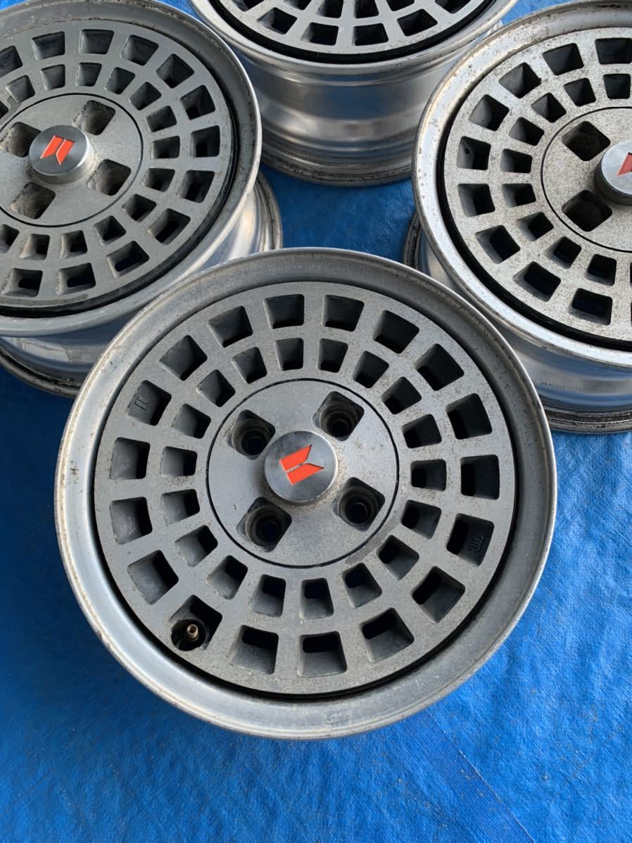 TOPY MAE 13インチ5.5J 4穴PCD100オフセット30 アルミホイール4本 