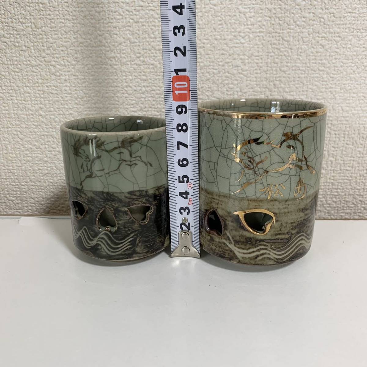 相馬焼 | 急須 - 湯冷まし4点 煎茶器 D169 湯呑5点 急須1点