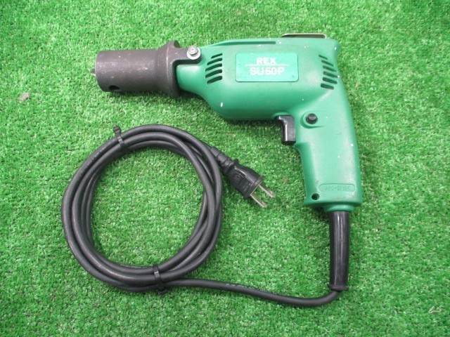 レア商品入荷★レッキス工業　ステンレスパイプ面取機　SU60P　回転動作確認　コード式　中古品