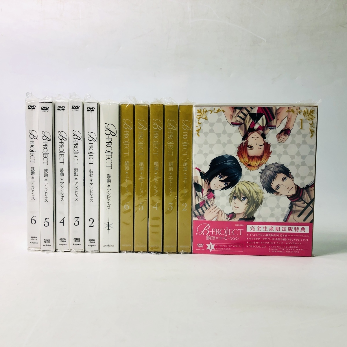 中古品 DVD B-PROJECT 鼓動＊アンビシャス 1~6巻 絶頂＊エモーション 1
