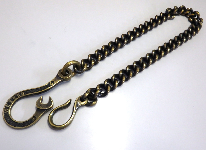 【最安値，得価】 WEIRDO ウィアード Brass Spanner Wallet Chain スパナ ウォレット チェーン 50cm ブロンズ(ウォレットチェーン)｜売買されたオークション情報、yahooの商品情報をアーカイブ公開 - オークファン ウォレットチェーン