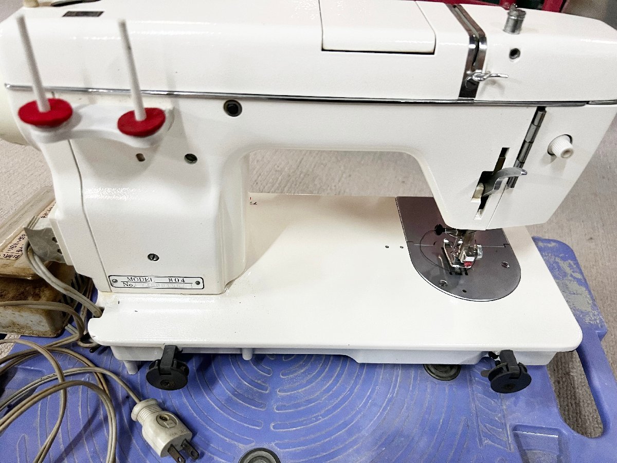 □ JANOME ジャノメ ミシン MODEL 804 家庭用 フットコントローラー付 