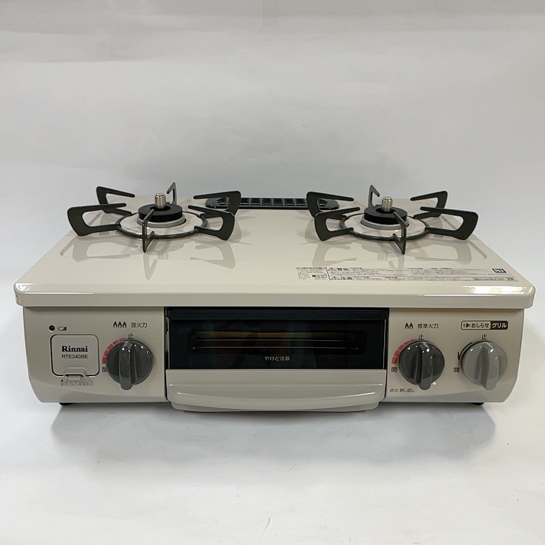 1円スタート リンナイ ガステーブルコンロ LP プロパンガス 左強火 