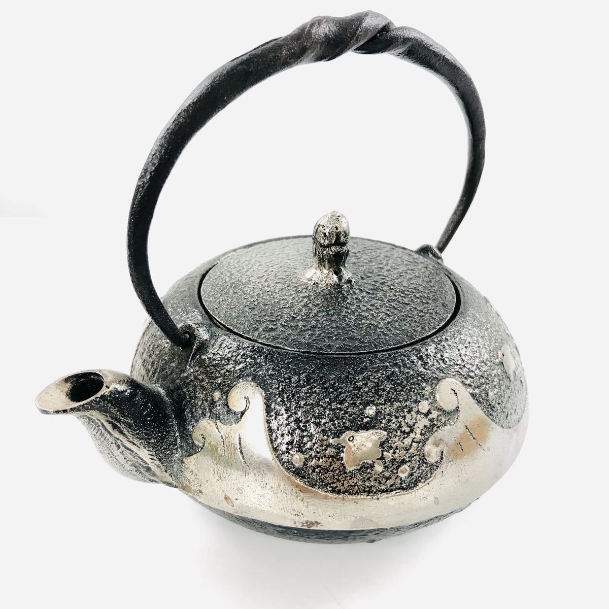 美品☆南部盛岡☆照光堂作】C-965 砂鉄急須 共箱付き 伝統工芸 茶道具