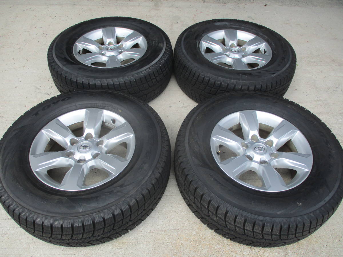 お得，新品 トヨタ プラド純正 １７in ＰＣＤ１３９ ７ ６穴 ７ ５ＪＪ ＯＦＦ＋２５ ２０２１年製 粒付き ＴＯＹＯ ２６５／７０Ｒ１７(スタッドレスタイヤ)｜売買されたオークション情報、yahooの商品 6穴