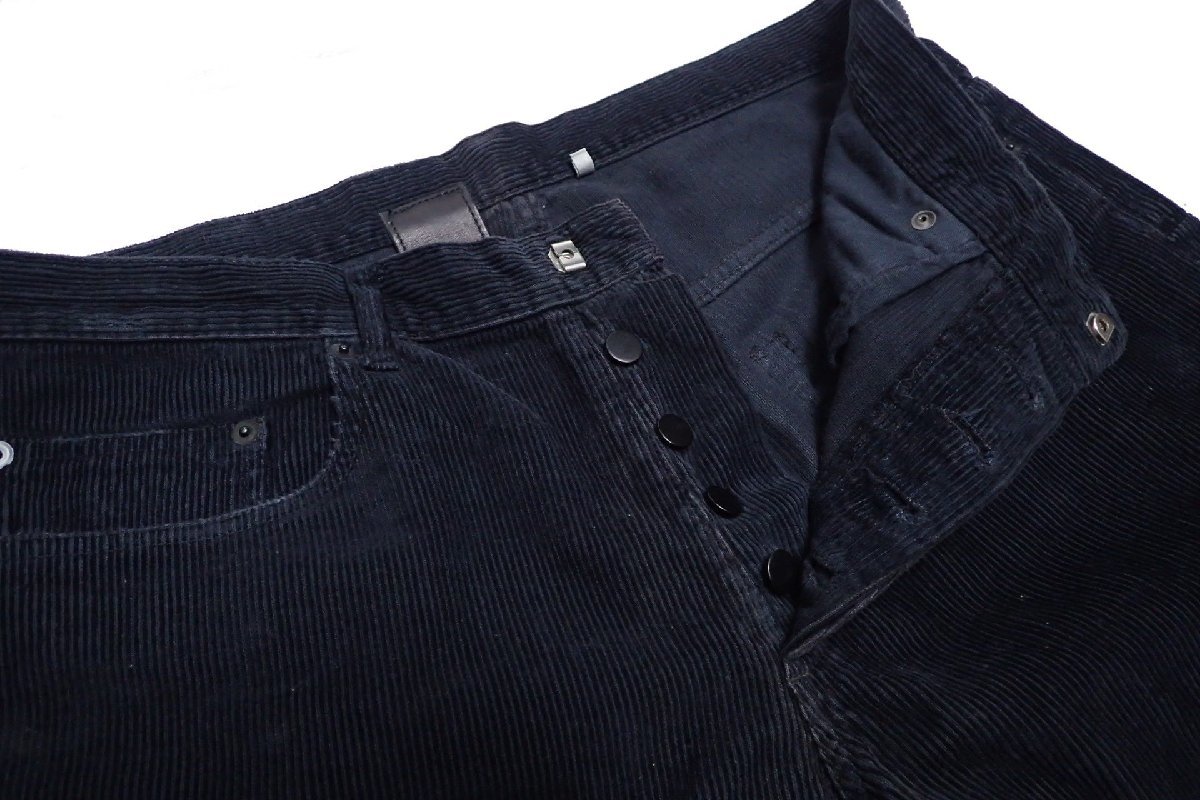エディスリマン期 Dior Homme ブラック コーデュロイパンツ 1円 【Dior 