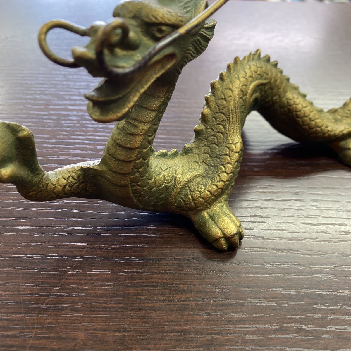 龍 ドラゴン 文鎮 銅器 銅細工 長寿亀 竜亀 茶玩 蓋置 文鎮 装飾