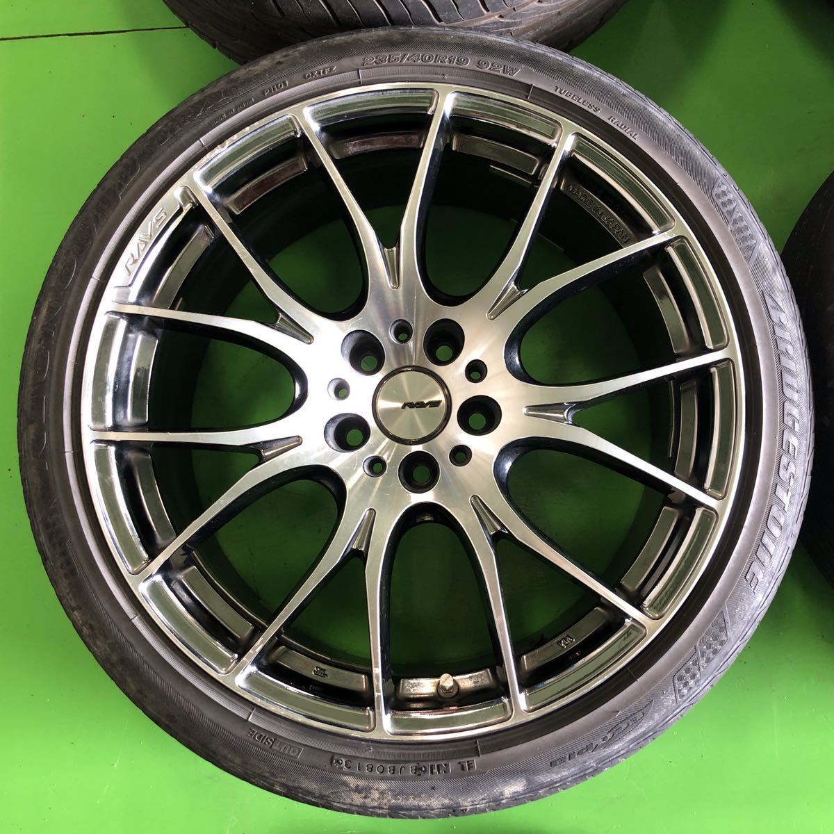 NA471 中古 RAYS HOMURA 2x7 レイズ ホムラ ホイール 19×8.5J +38 19 