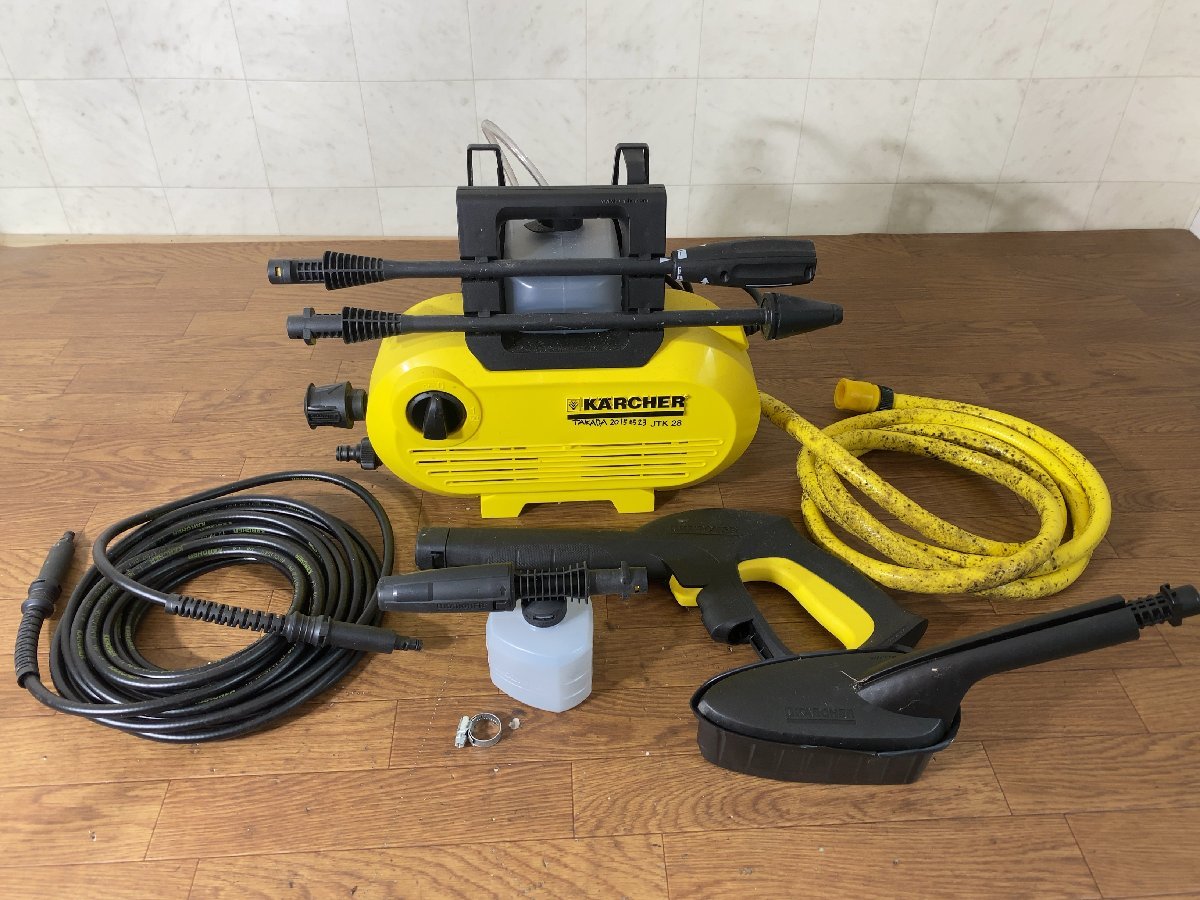  D081Q009 KARCHER ケルヒャー 家庭用高圧洗浄機 JTK28 洗車/スチーム/掃除(高圧洗浄機)｜売買されたオークション情報、yahooの商品情報をアーカイブ公開 - オークファン 高圧洗浄機