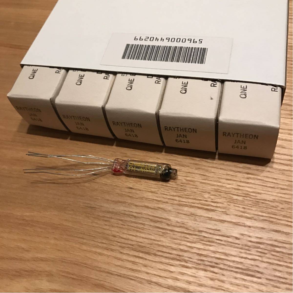 RAYTHEON製 真空管 9本セット 即納可能 真空管 RAYTHEON 6418 50本セット サブミニチュア管 未使用 元箱