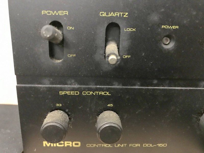 MICRO DDL-150 マイクロ レコードプレイヤー □MICRO トーンアーム&frasl;ダスト 【ジャンク品】MICRO DDL-150 コントロールユニット 電源ユニット マイクロ精機　S0713