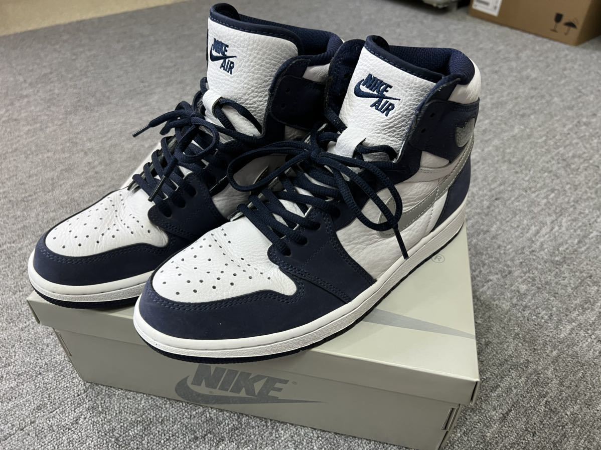低価，SALE NIKE AIR JORDAN 1 HIGH OG CO JP ナイキ エアジョーダン1 WHITE/METALLIC SILVER-MIDNIGHT NAVY DC1788-100 27.5cm US9.5(27.5cm)｜売買されたオークション情報、yahooの商品情報をアーカイブ公開 - オークファン 27.5cm