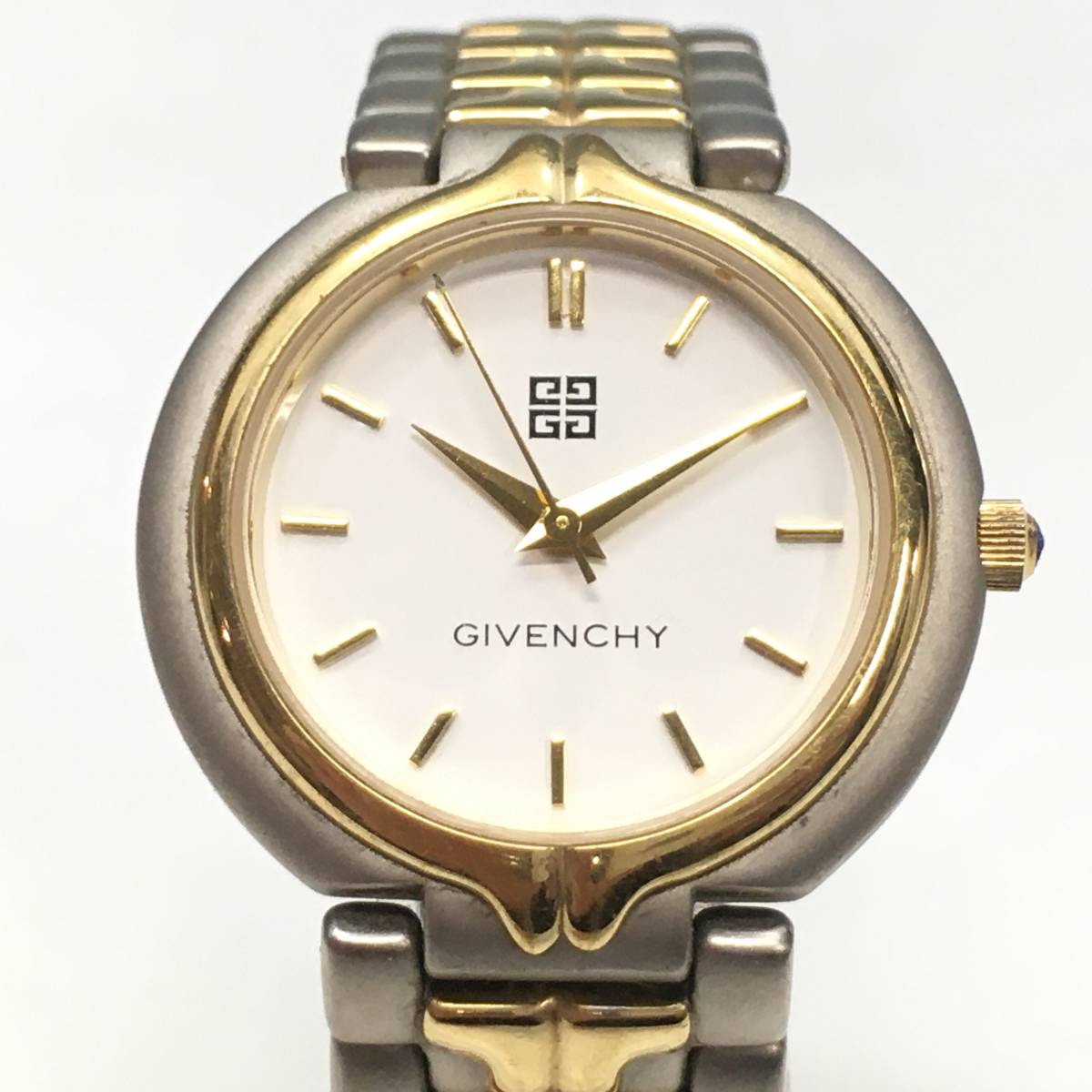 P6-55 GIVENCHY/ジバンシー 3針 メンズ クォーツ 腕時計 SP.119.XV