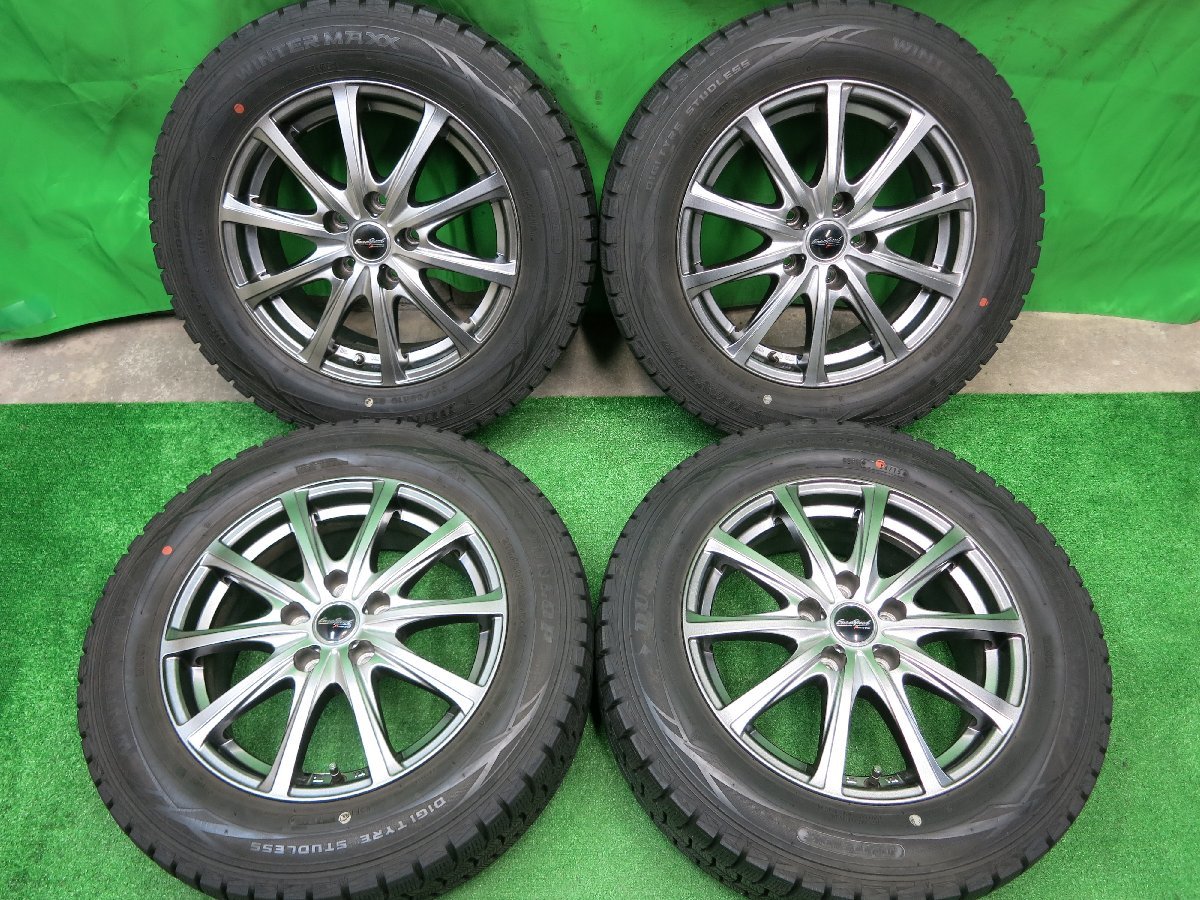  バリ溝 キレイ 9.5分 スタッドレス 215/60R16 ダンロップ ウインターマックス WM01 EuroSpeed MANARAY SPORT マナレイ PCD114.3/5H(スタッドレスタイヤ)｜売買されたオークション情報、yahooの商品情報をアー 5穴