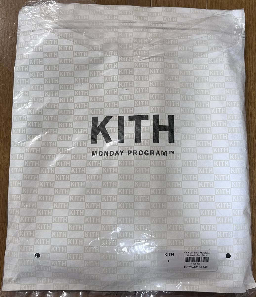 KITH for Goodfellas Monologue Vintage Long Sleeve Tee "Black"キス グッドフェローズ モノローグ ヴィンテージ Goodfellas Vintage Tee SS22 US 001