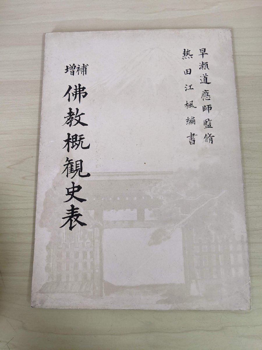 仏教概観史 早瀬日恵師監修 江風書 増補 仏教概観史表 早瀬日慈師 熱田江楓 1961 日蓮正宗仏書刊行会/佛教