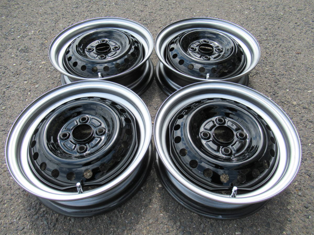 中古ホイール☆スズキ純正 スチールホイール 鉄チン 14インチ ブラック